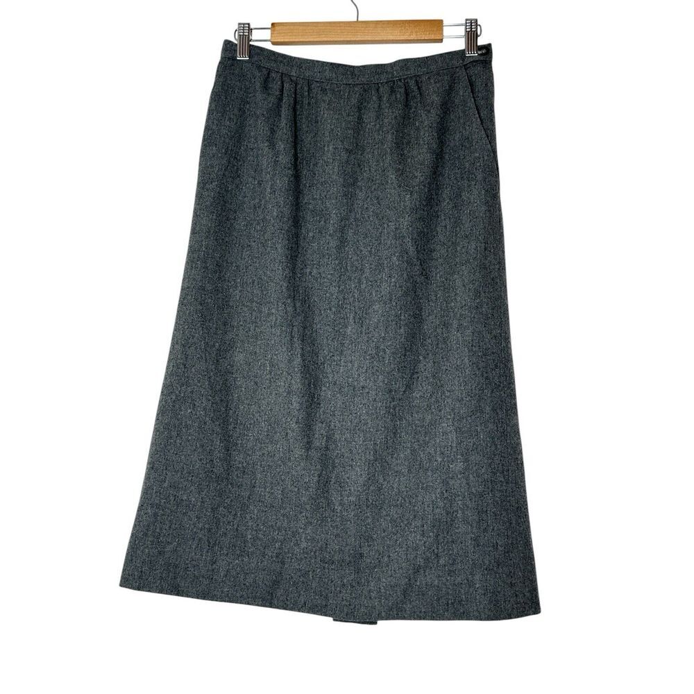 VINTAGE Pendleton Skirt Women14 100% Virgin Wool Straight Made in USA Old Money